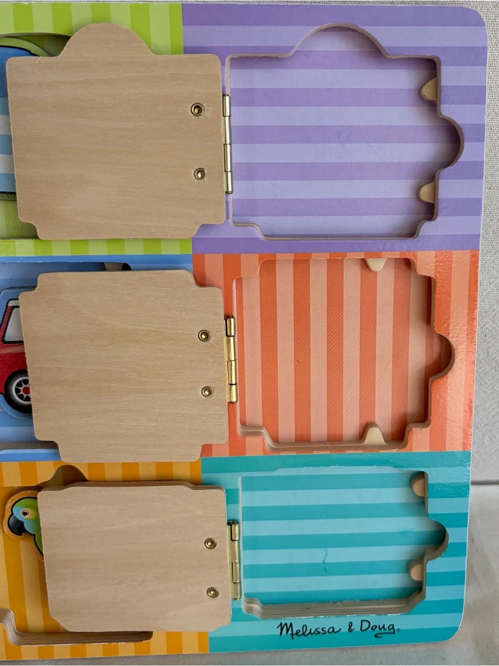 Melissa & Doug Magnetic Hide and Seek Board Wooden Toy